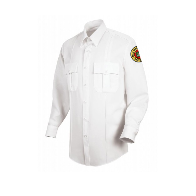 Uniform Shirt, Mens Long Sleeve (White)